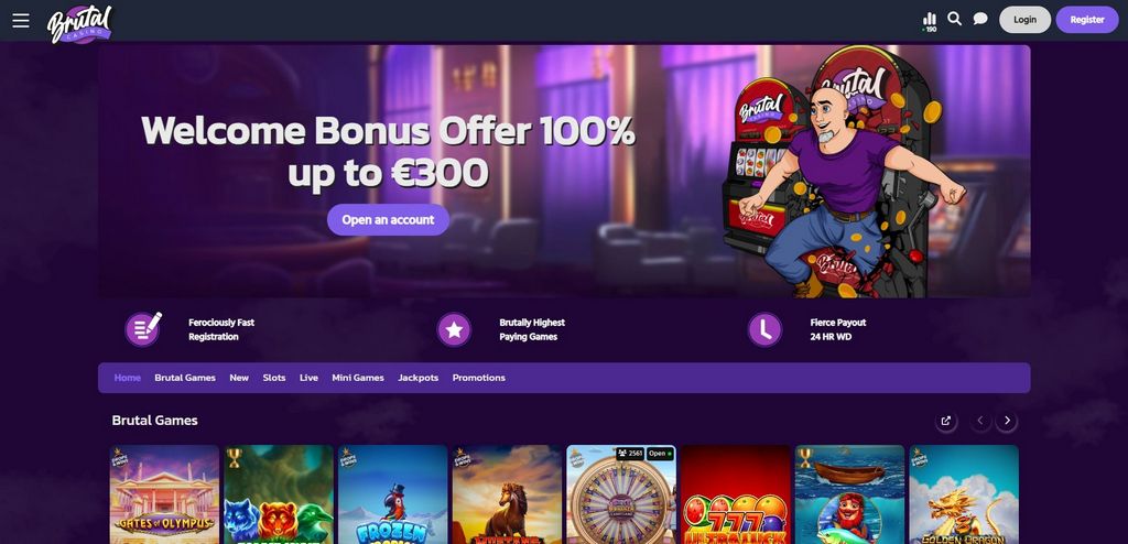 Brutal Online casino Evaluation|Brutal Casino Bonus Offer Code: Stand Up to EUR1,000 in Bonus Offer Money