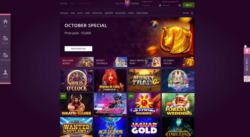 Malina Casino Evaluation (2026) - Special Welcome Benefit