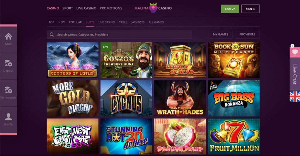 Malina Gambling Enterprise Review (2026) - Special Welcome Bonus
